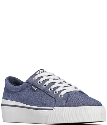 Keds Jump Kick Duo Chambray Hidden Wedge Sneakers