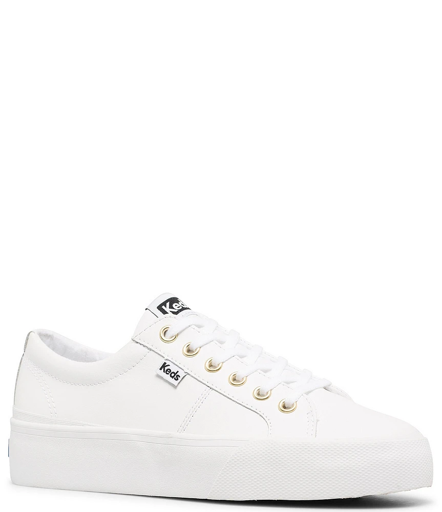 Keds Jump Kick Duo Leather Platform Hidden Wedge Sneakers