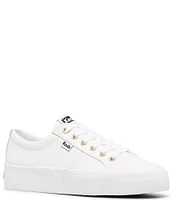 Keds Jump Kick Duo Leather Platform Hidden Wedge Sneakers