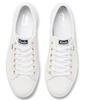 Keds Jump Kick Duo Leather Platform Hidden Wedge Sneakers