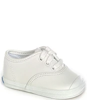 Keds Kids' Champion Leather Cap-Toe Crib Shoes (Infant)