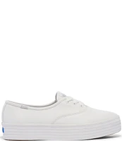 Keds Point Lace Up Leather Platform Sneakers