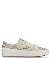 Keds Remi Snake Print Leather Hidden Wedge Sneakers