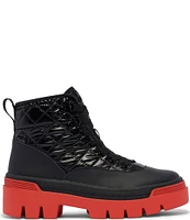 Keds Soho Suede Nylon Quilted Lugged Platform Booties