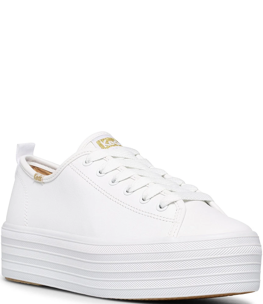 Keds Triple Up Leather Platform Sneakers