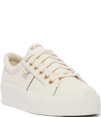 Keds Women's Jump Kick Duo Leather Platform Sneakers