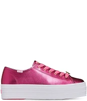 Keds x Barbie Triple Up Metallic Leather Sneakers