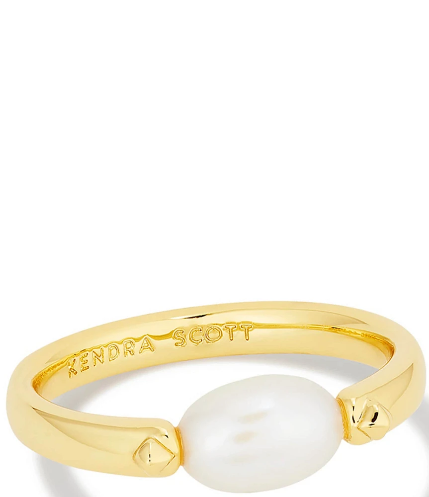 Kendra Scott 14K Leighton Pearl Band Ring