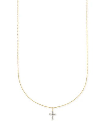 Kendra Scott 14k Yellow Gold Cross Pendant Necklace