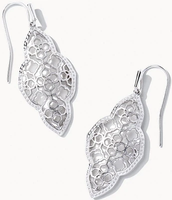 Kendra Scott Abbie Etched Frame Drop Earrings