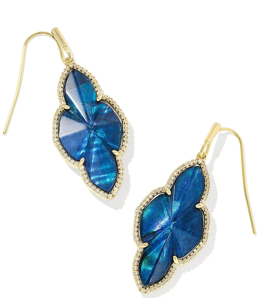 Kendra Scott Abbie Pave Frame Drop Earrings