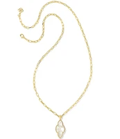 Kendra Scott Abbie Pave Frame Short Multi Strand Necklace