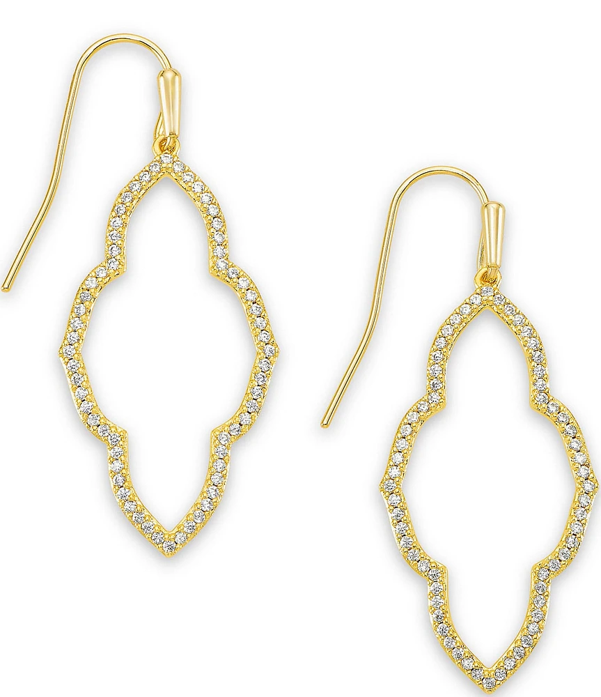 Kendra Scott Abbie Small Crystal Open Frame Drop Earrings