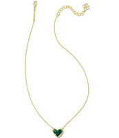 Kendra Scott Ari Heart Gold Short Pendant Necklace