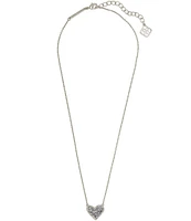 Kendra Scott Ari Drusy Heart Short Pendant Necklace