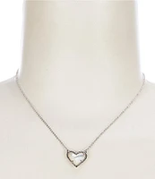 Kendra Scott Ari Heart Silver Short Pendant Necklace