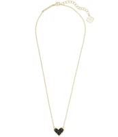 Kendra Scott Ari Drusy Heart Short Pendant Necklace