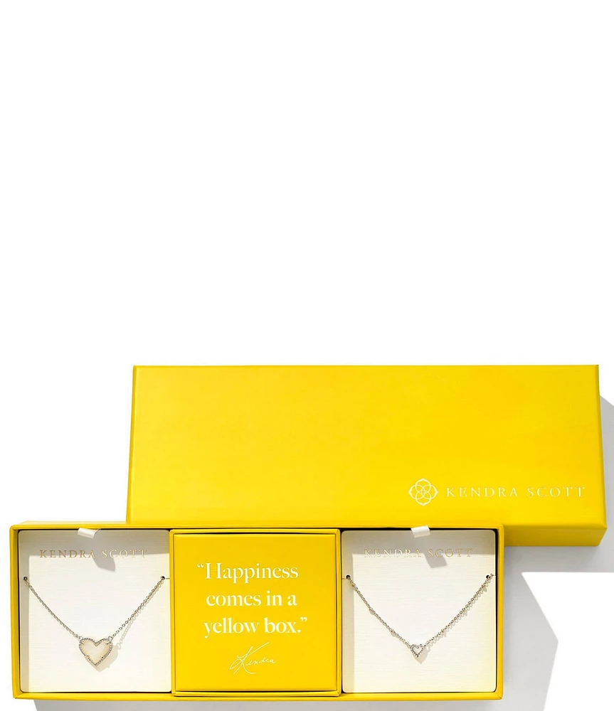 Kendra Scott Ari Silver Short Pendant Necklace Gift Set