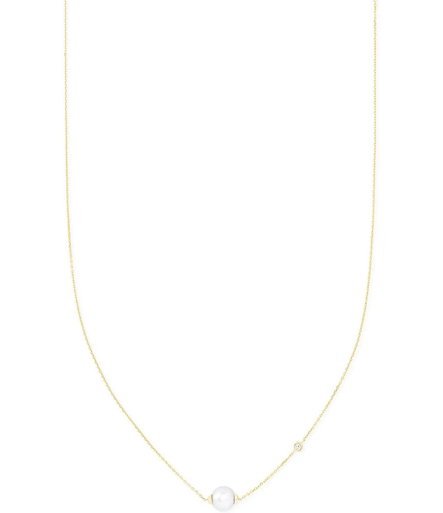 Kendra Scott Cathleen 14K Yellow Gold Short Pearl Pendant Necklace