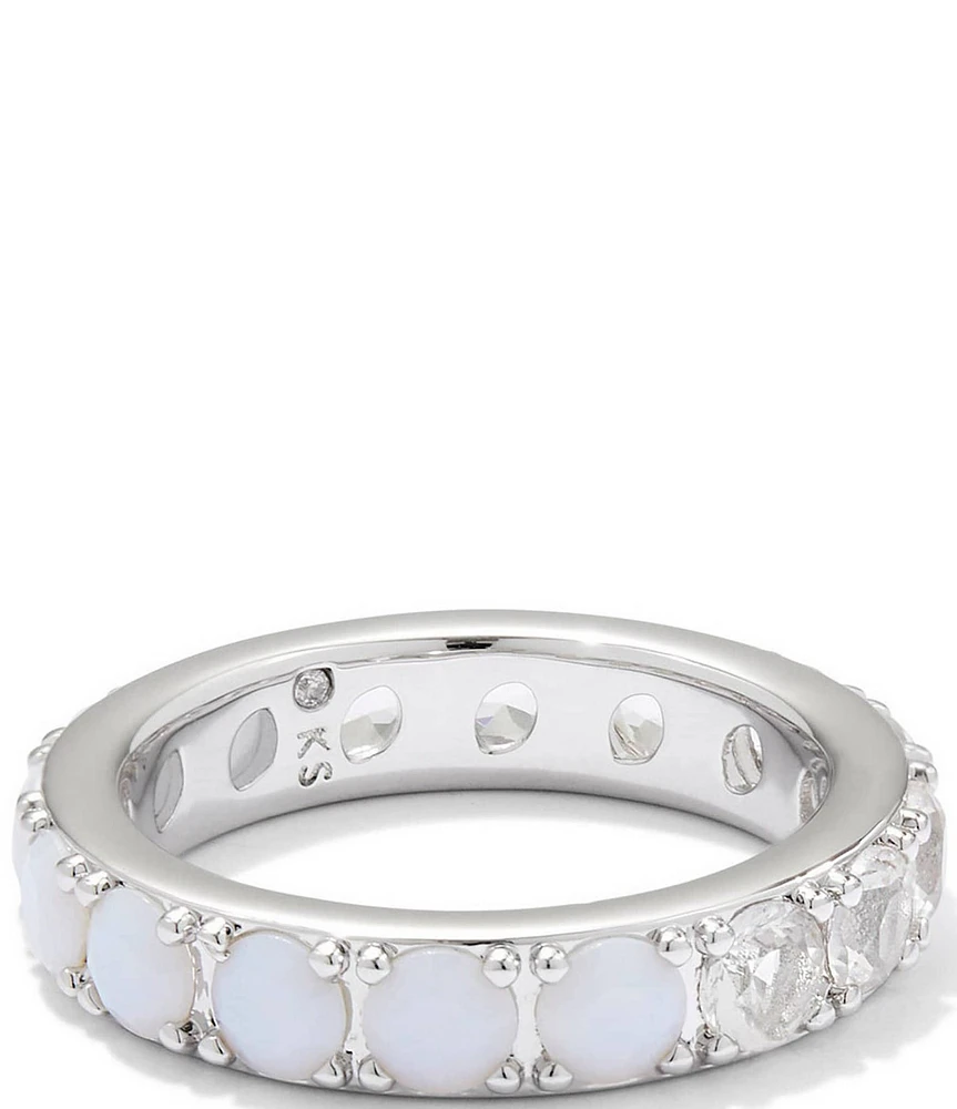 Kendra Scott Chandler Silver Crystal Band Ring