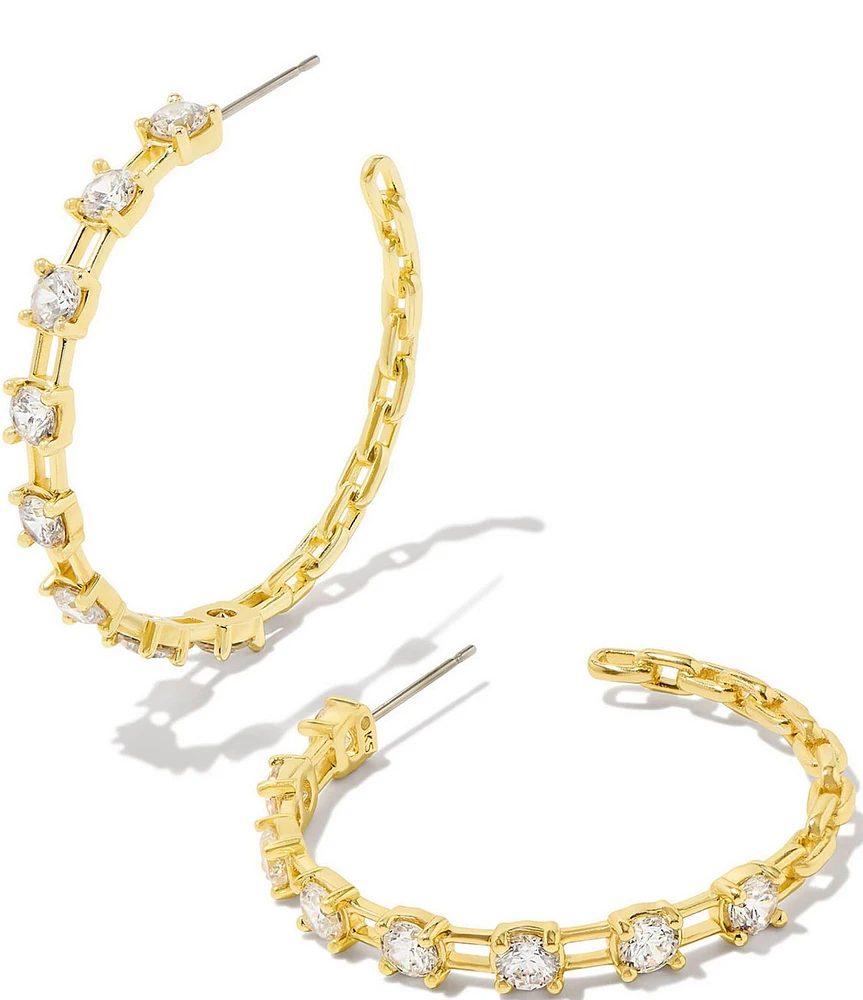 Kendra Scott Crystal Lexi Hoop Earrings