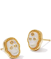 Kendra Scott Crystal Skeleton Stud Earrings