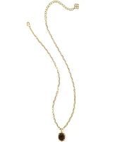 Kendra Scott Daphne Pave Frame Gold Short Pendant Necklace