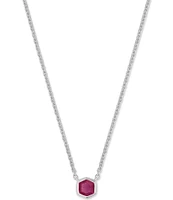 Kendra Scott Davie Pave Sterling Silver Short Pendant Necklace