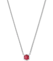 Kendra Scott Davie Pave Sterling Silver Short Pendant Necklace