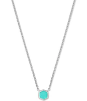 Kendra Scott Davie Pave Sterling Silver Short Pendant Necklace