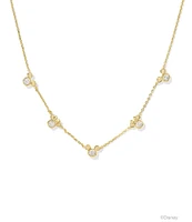 Kendra Scott Disney / Kendra Scott Gold Mickey Mouse & Minnie Mouse Strand Collar Necklace