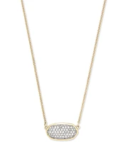 Kendra Scott Elisa 14K White Gold Pendant Necklace