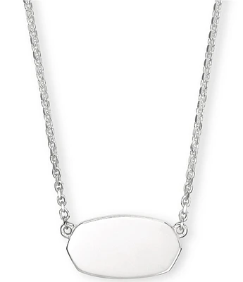 Kendra Scott Elisa Sterling Silver Short Pendant Necklace