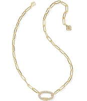 Kendra Scott Emery Link And Chain Short Pendant Necklace