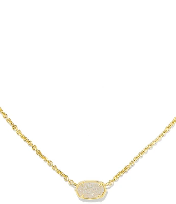 Kendra Scott Emilie Iridescent Drusy Short Pendant Necklace