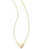 Kendra Scott Framed Ari Heart Opal Short Pendant Necklace