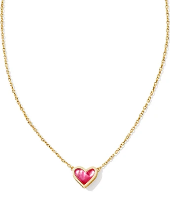 Kendra Scott Framed Ari Heart Gold Short Pendant Necklace