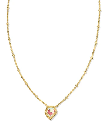 Kendra Scott Framed Gold Tess Satellite Short Pendant Necklace