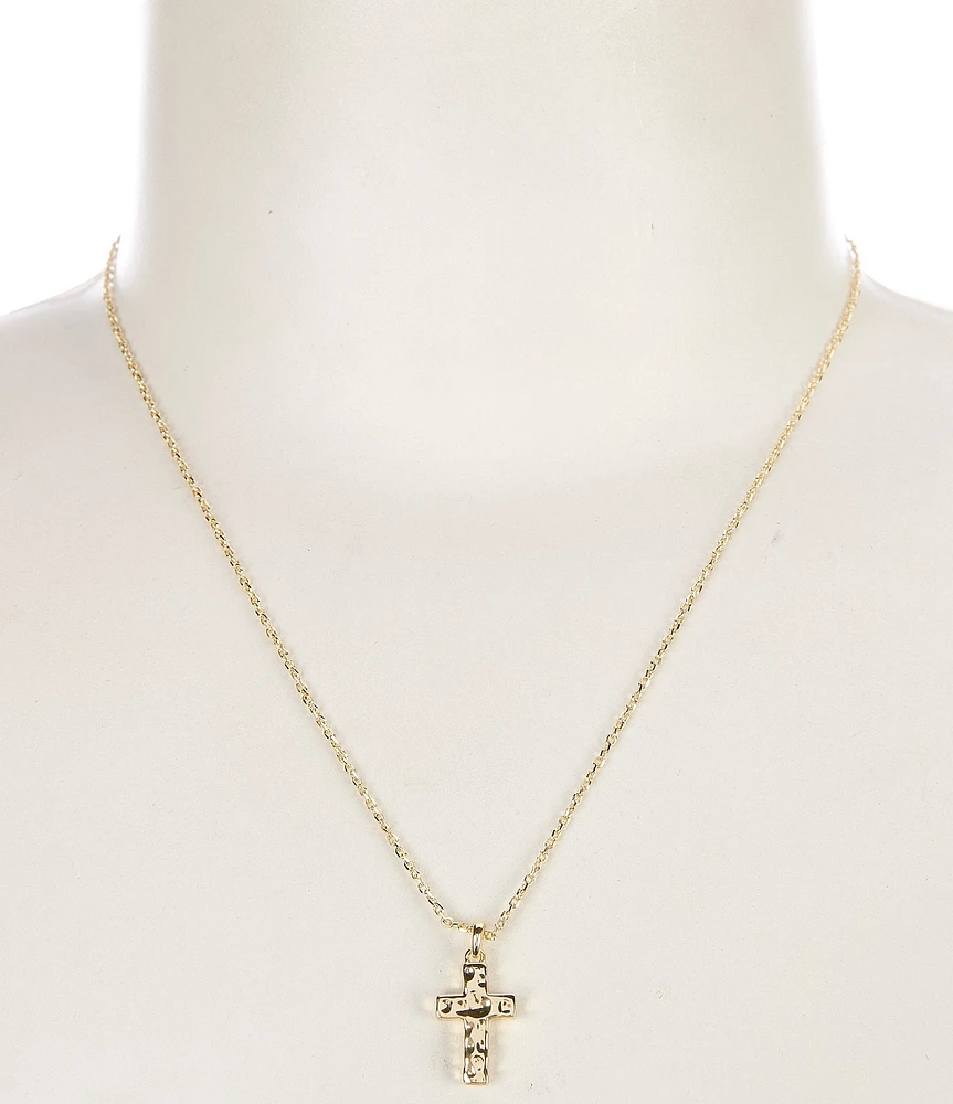 Kendra Scott Gold Metal Cross Pendant Necklace