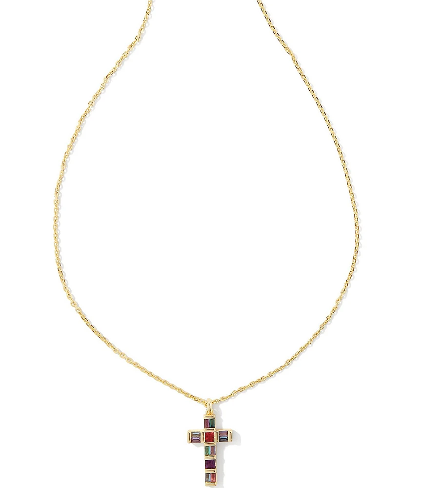 Kendra Scott Gracie Cross Short Pendant Necklace