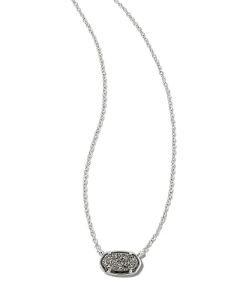 Kendra Scott Grayson Silver Short Pendant Necklace