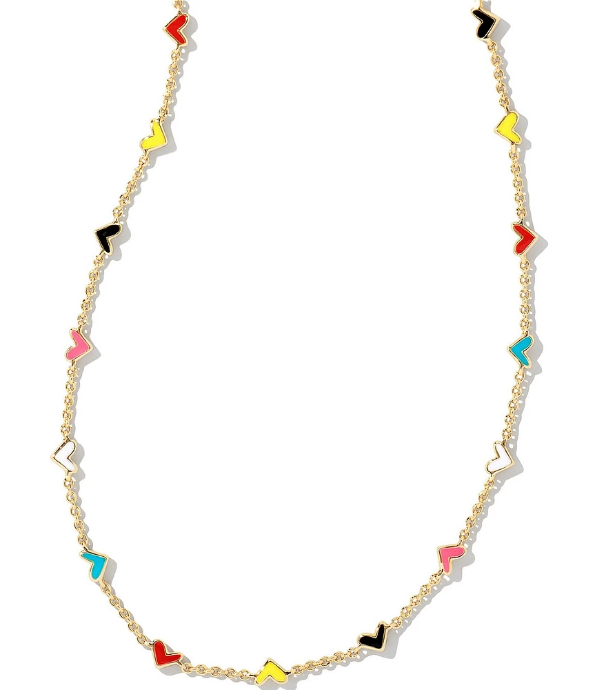 Kendra Scott Haven Gold Heart Strand Necklace