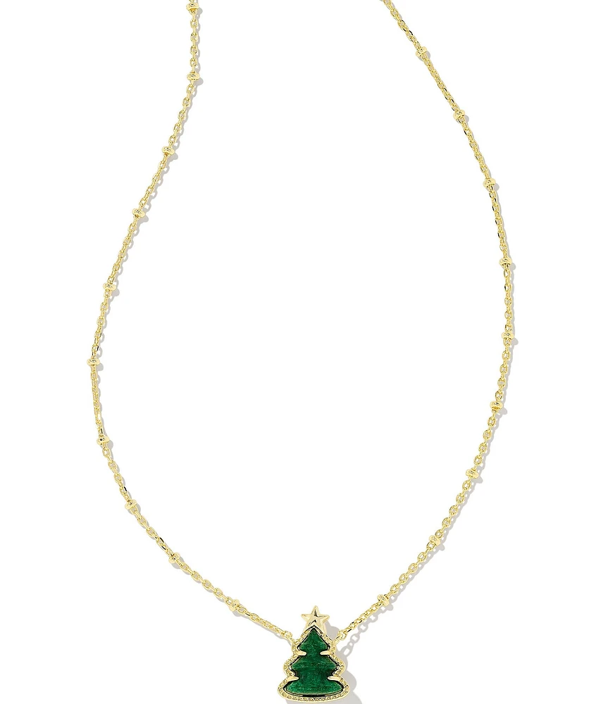 Kendra Scott Holiday Tree Short Pendant Necklace