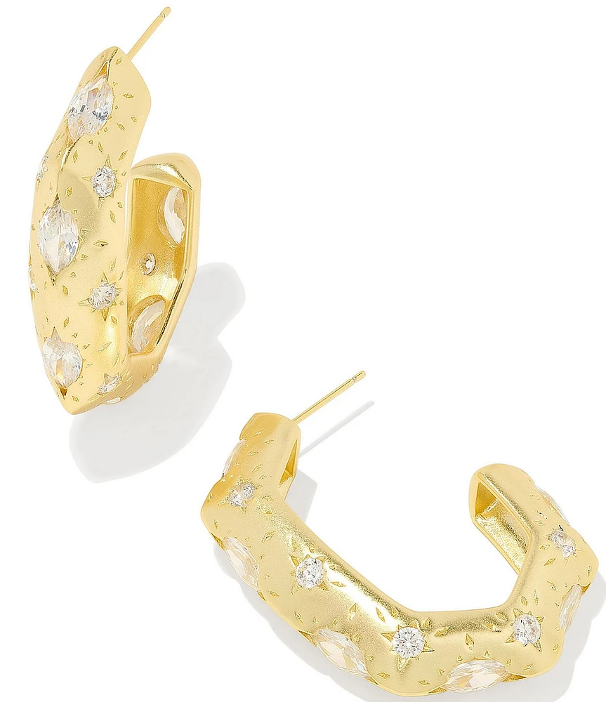 Kendra Scott Holland Rhinestone Hoop Earrings