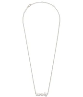 Kendra Scott Howdy Sterling Silver Short Pendant Necklace