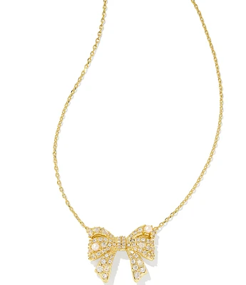 Kendra Scott Krista Bow Short Pendant Necklace