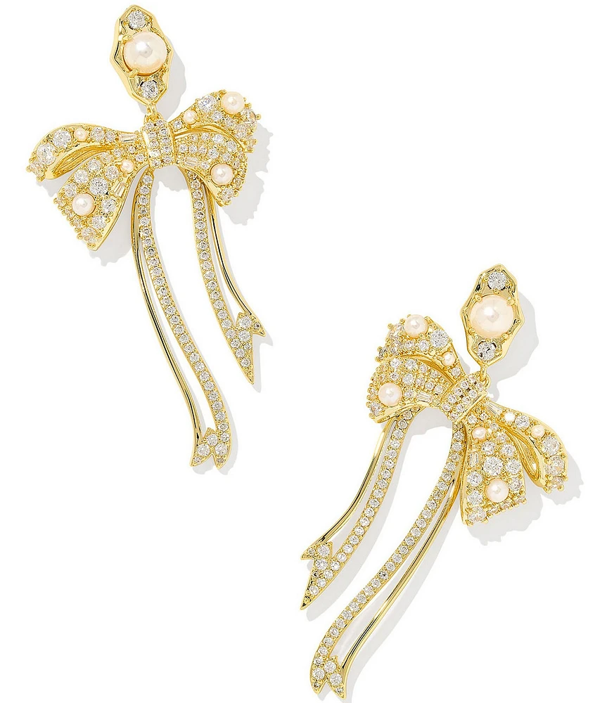 Kendra Scott Krista Bow Statement Drop Earrings