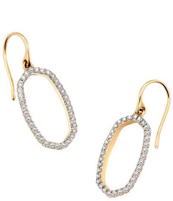 Kendra Scott Lee 14K Gold Yellow Gold Open Frame Crystal Drop Earrings