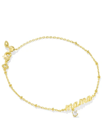 Kendra Scott Mama Crystal Delicate Chain Line Bracelet