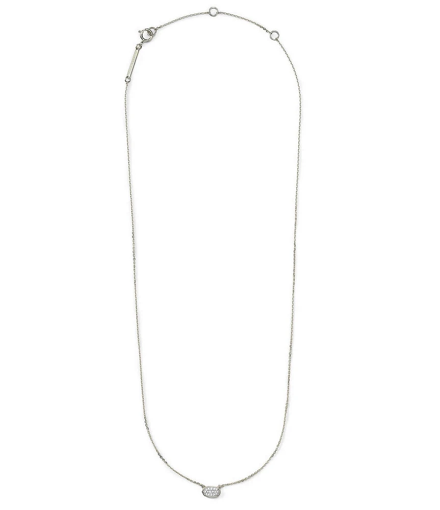 Kendra Scott Marisa Pendant Necklace In White Diamond And 14K Gold